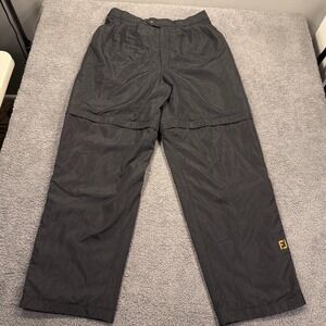 FootJoy DryJoys Pants Mens Large Long Black Golf Rain Waterproof Windproof